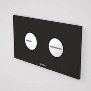 Caroma Invisi Series II Round Dual Flush Plate & Buttons (Plastic) - Ideal Bathroom Centre237010BLBlack & Chrome