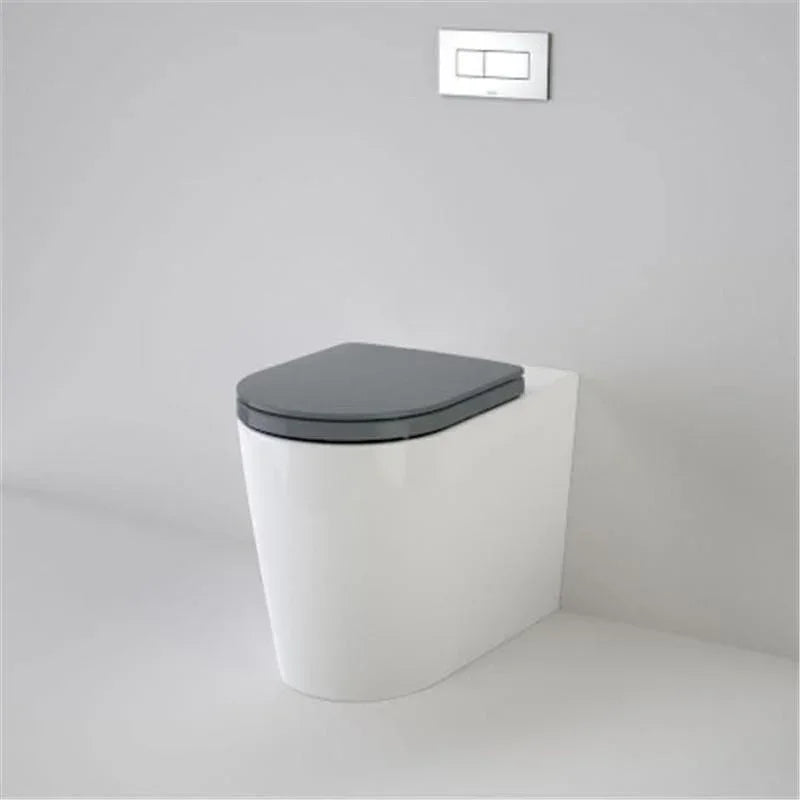 Caroma Liano Cleanflush Wall Faced Invisi Series II Toilet Suite - Ideal Bathroom Centre766350AGDouble Flap Seat - Anthracite Grey