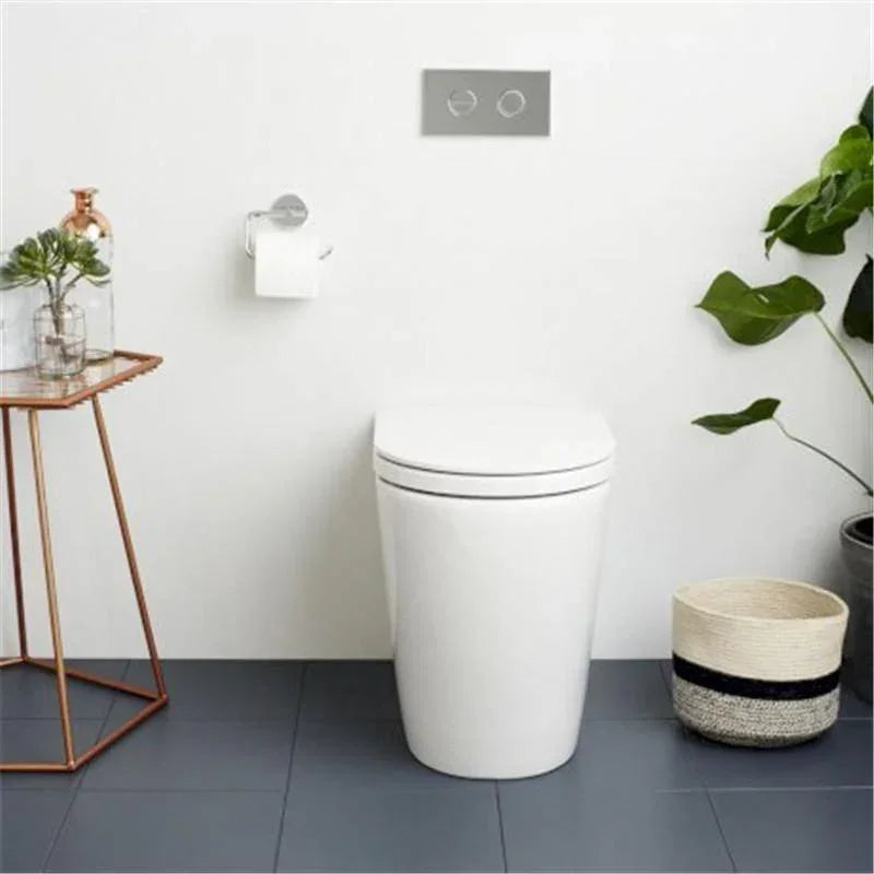Caroma Liano Cleanflush Wall Faced Invisi Series II Toilet Suite - Ideal Bathroom Centre766350WDouble Flap Seat - White