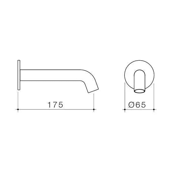 Caroma Liano II 175mm Wall Basin/Bath Oulet - Ideal Bathroom Centre96372C6AChrome