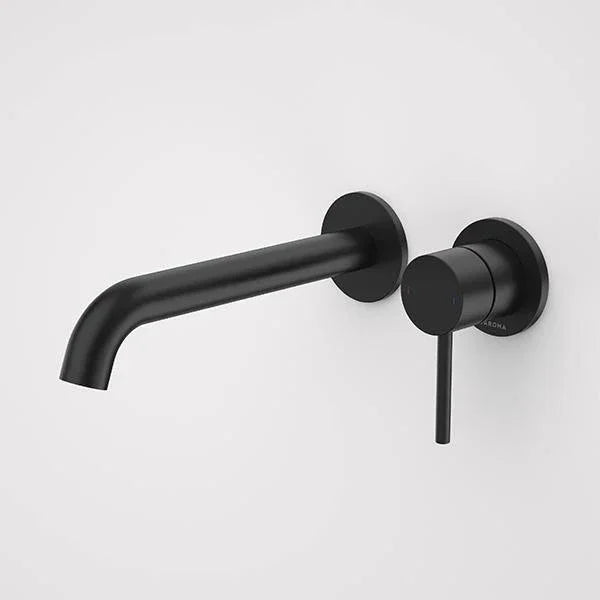 Caroma Liano II 210mm Wall Basin/Bath Mixer - Ideal Bathroom Centre96352B6AMatte Black