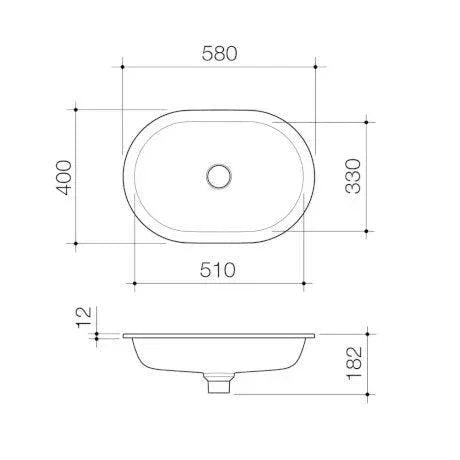 Caroma Liano II Pill 580mm Under/Over Counter Basin - Ideal Bathroom Centre852900MSMatte Speckled