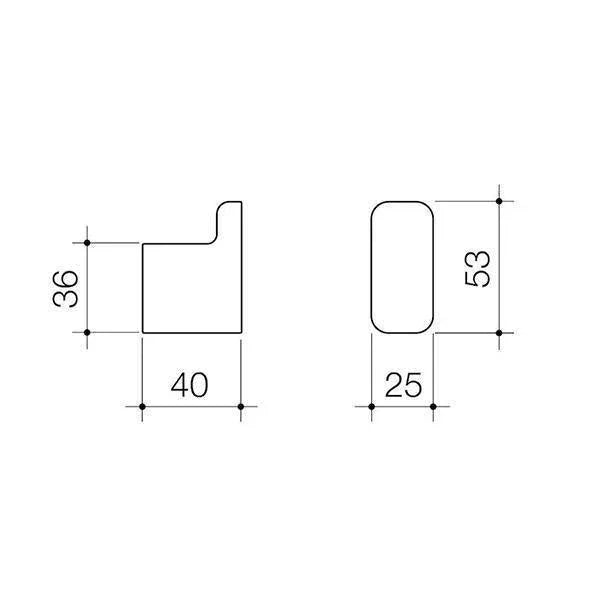 Caroma Luna Robe Hook - Ideal Bathroom Centre99608CChrome
