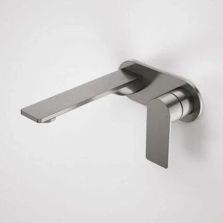 Caroma Urbane II 180mm Wall Basin/ Bath Mixer-Round Cover Plate - Ideal Bathroom Centre99631GM6AGun Metal