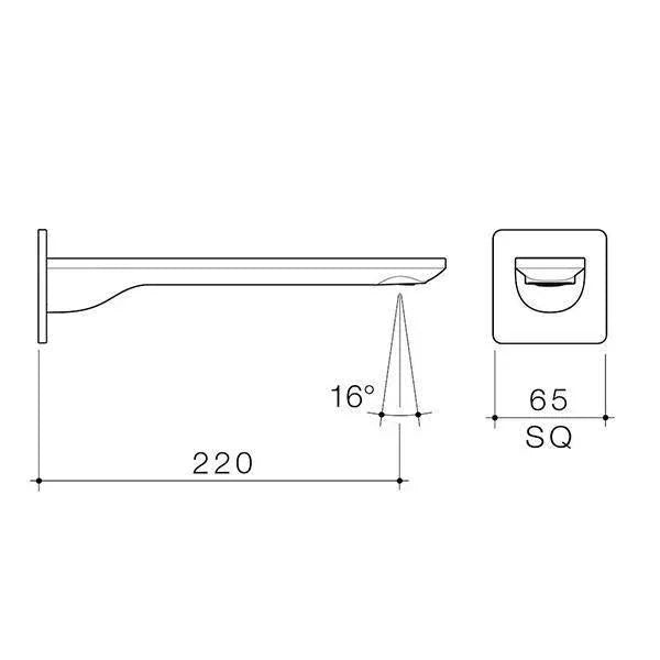 Caroma Urbane II 220mm Basin/Bath Outlet-Round Cover Plate - Ideal Bathroom Centre99667GM6AGun Metal