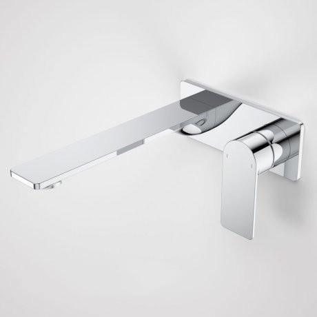 Caroma Urbane II 220mm Wall Basin/ Bath Mixer-Square Cover Plate - Ideal Bathroom Centre99642C6AChrome