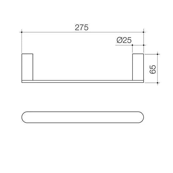 Caroma Urbane II Hand Towel Holders - Ideal Bathroom Centre99618GMGun Metal