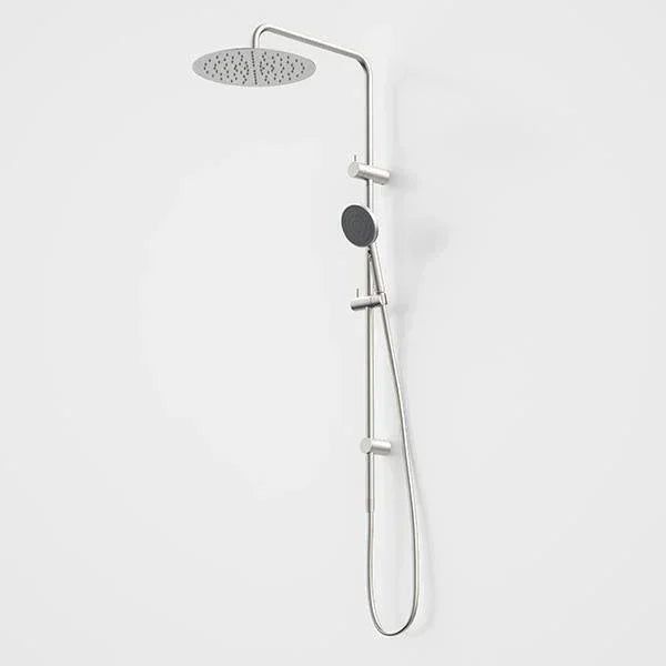 Caroma Urbane II Round Twin Shower With 300mm Rose - Ideal Bathroom Centre99630BN3ABrushed Nickel