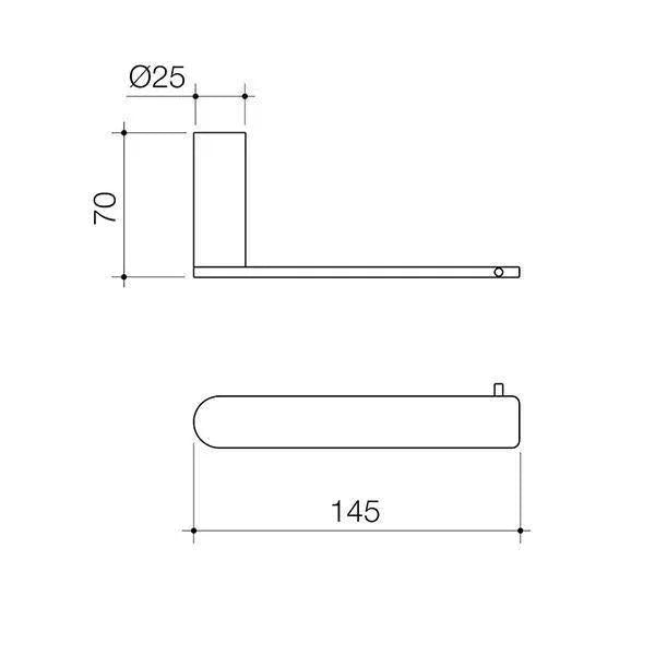 Caroma Urbane II Toilet Roll Holder - Ideal Bathroom Centre99620GMGun Metal