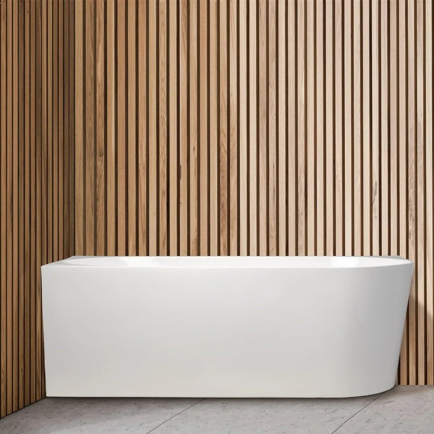 Cassa Design Auris Corner Back to Wall Bathtub-Matte White - Ideal Bathroom CentreBT-NA1400LHMW1400mmLeft Hand Corner