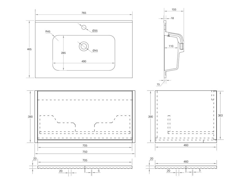 Cassa Design Caputre Wall Hung Vanity - Ideal Bathroom CentreCAP1800WH-OAK1800mmNatural Oak