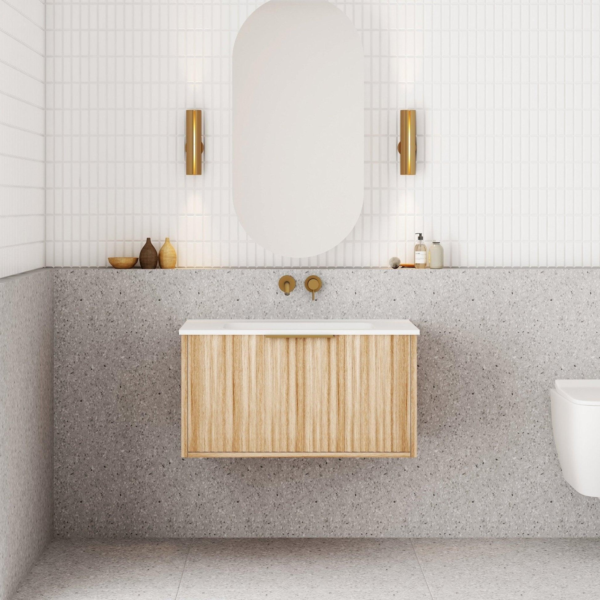 Cassa Design Caputre Wall Hung Vanity - Ideal Bathroom CentreCAP750WH-OAK750mmNatural Oak