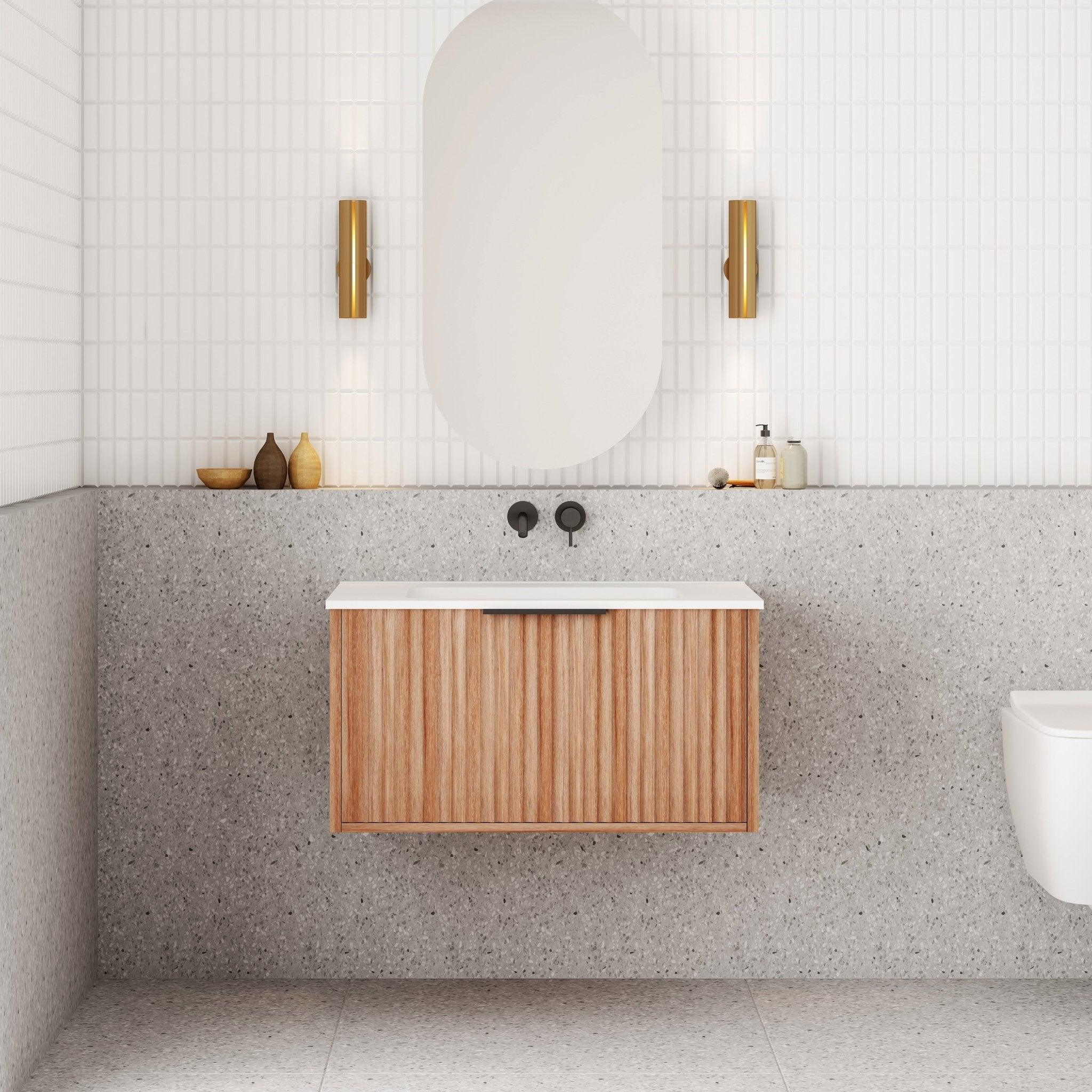 Cassa Design Caputre Wall Hung Vanity - Ideal Bathroom CentreCAP750WH-WALNUT750mmNatural Walnut