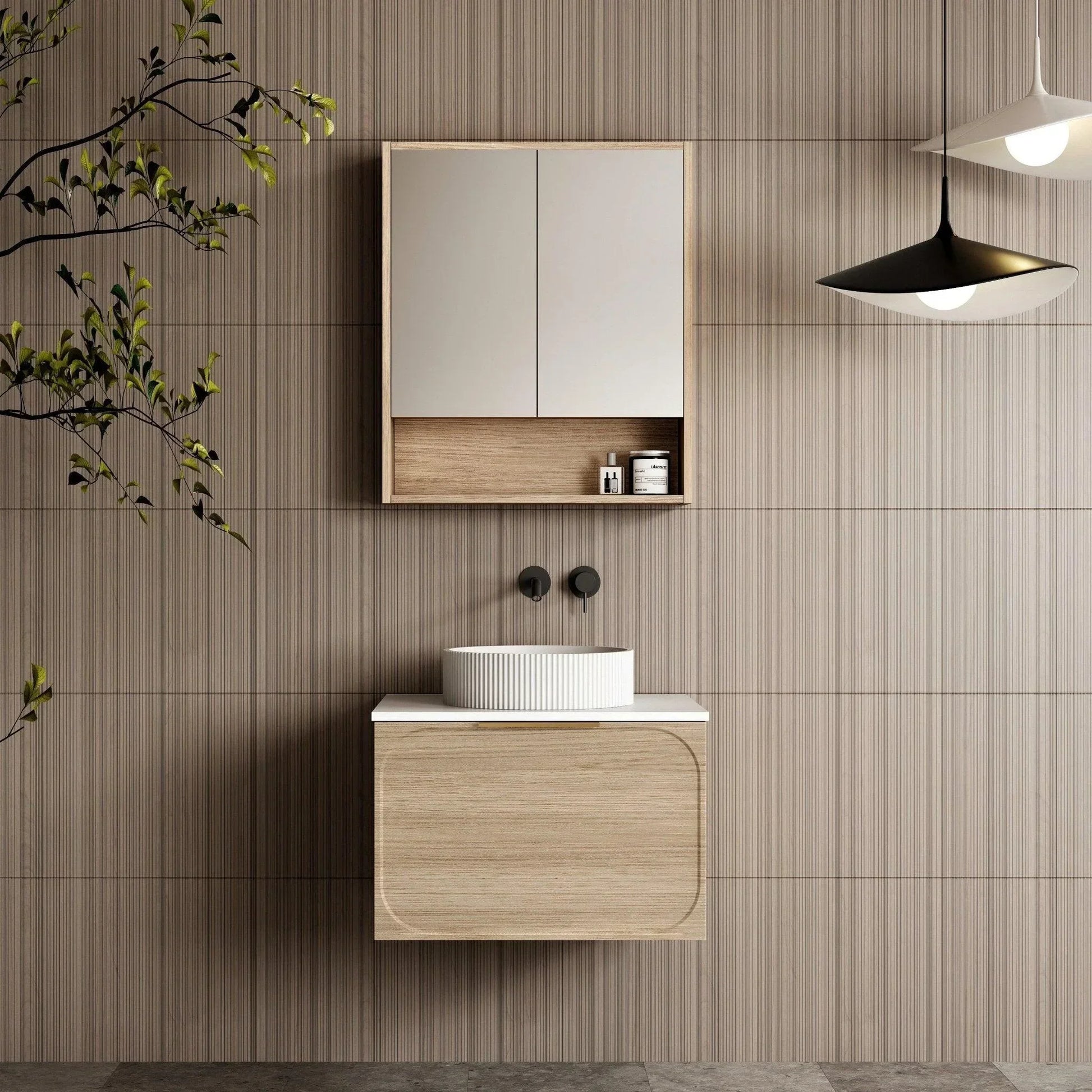 Cassa Design Ciciero Wall Hung Vanity - Ideal Bathroom CentreCIC600WH-OAK600mmNatural Oak