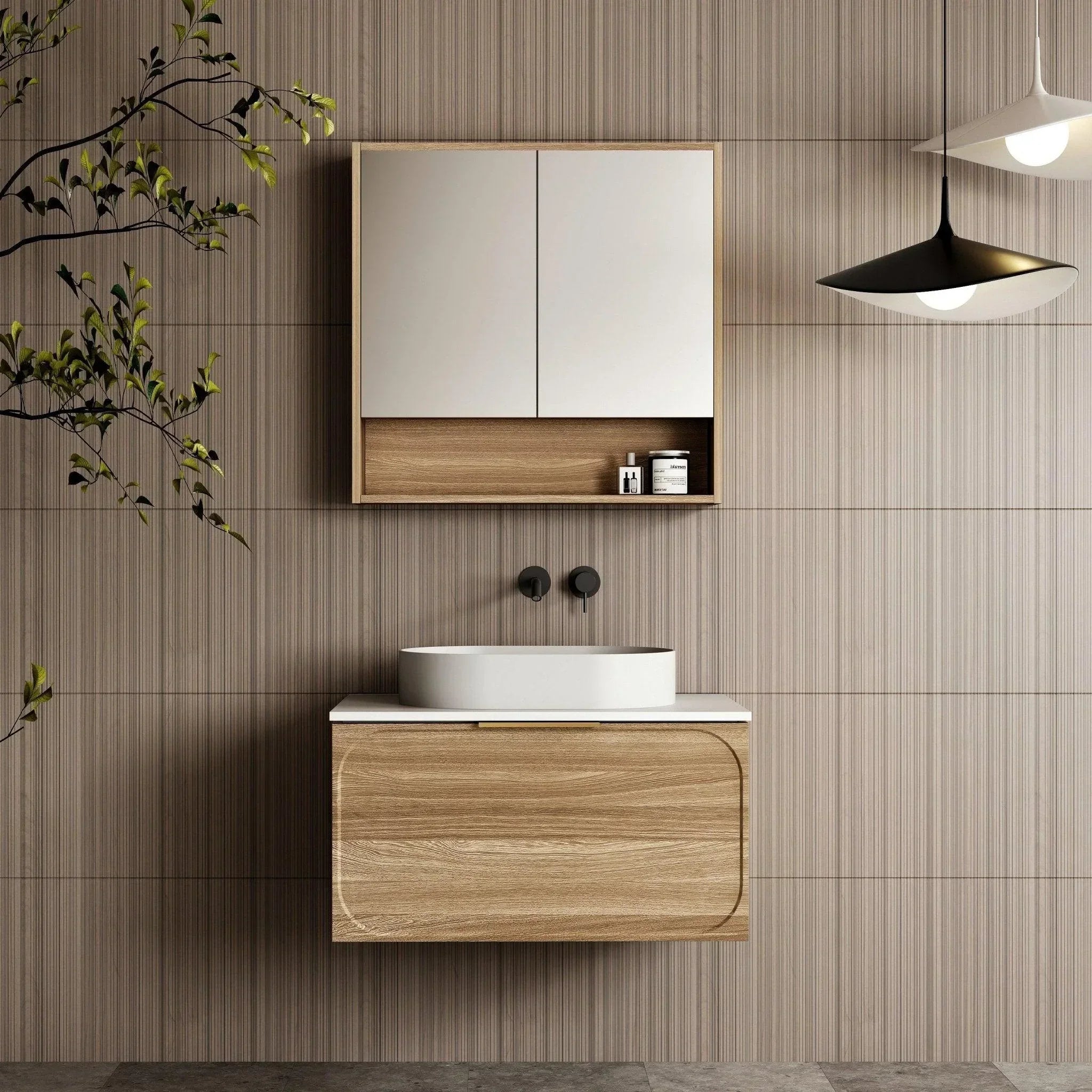 Cassa Design Ciciero Wall Hung Vanity - Ideal Bathroom CentreCIC750WH-WALNUT750mmNatural Walnut