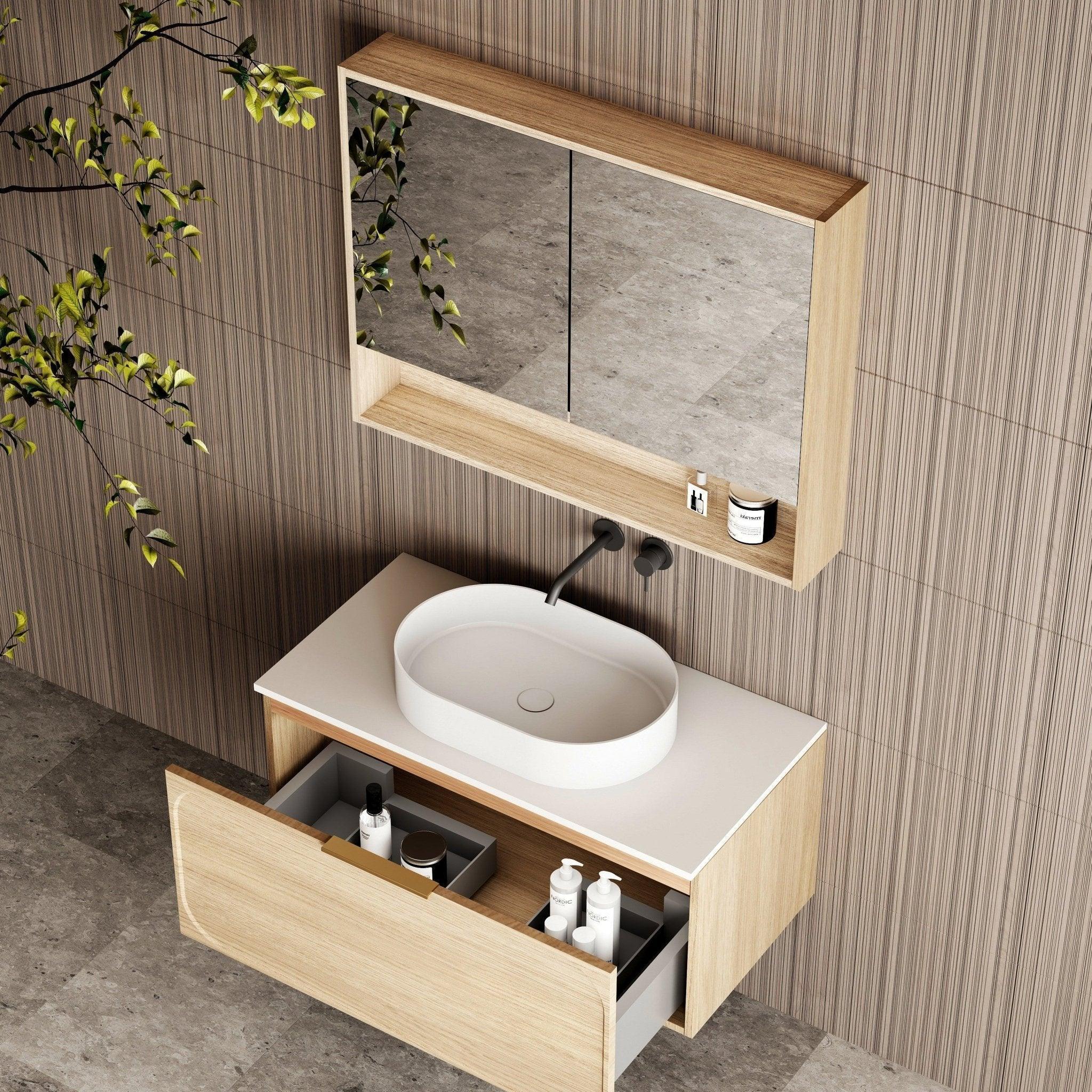 Cassa Design Ciciero Wall Hung Vanity - Ideal Bathroom CentreCIC900WH-OAK900mmNatural Oak