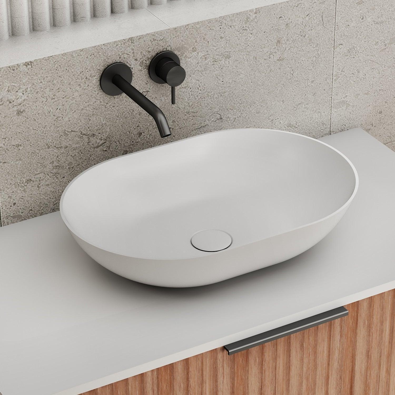 Cassa Design Eggshell 520x360x120mm Above Counter Basin - Ideal Bathroom CentreES523612