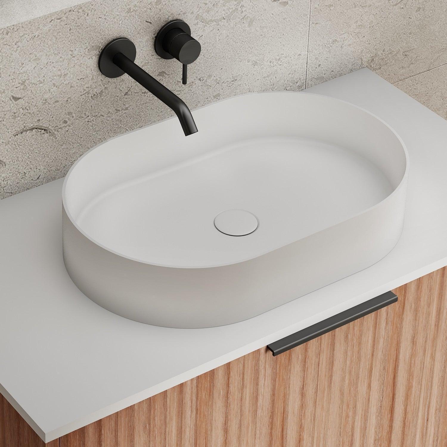 Cassa Design Elegant Pill 580x380x110mm Above Counter Basin - Ideal Bathroom CentreEL583811