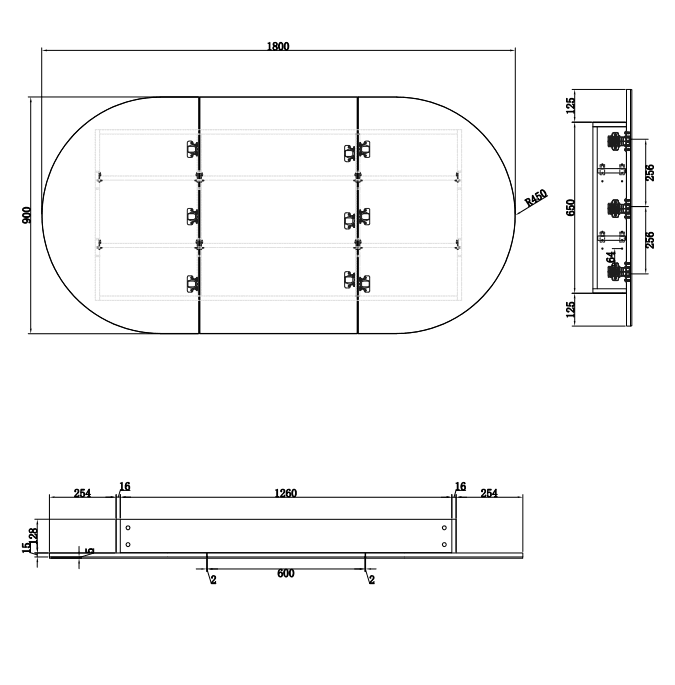 Cassa Design Elli Pill Shaving Cabinet - Ideal Bathroom CentreOVL1890MW1800mm