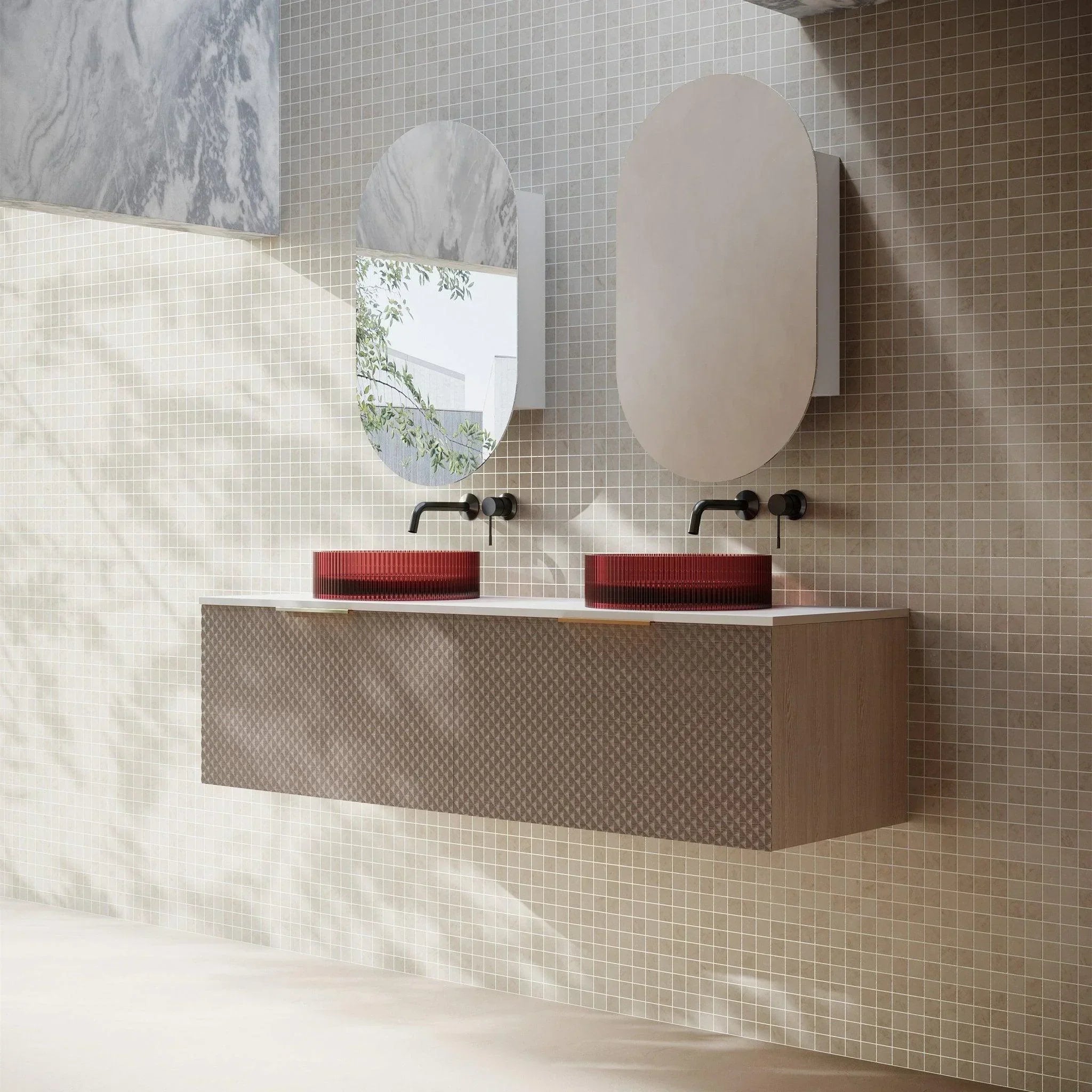 Cassa Design Relievo Wall Hung Vanity - Ideal Bathroom CentreREL1500IWRelievo Walnut1500mm