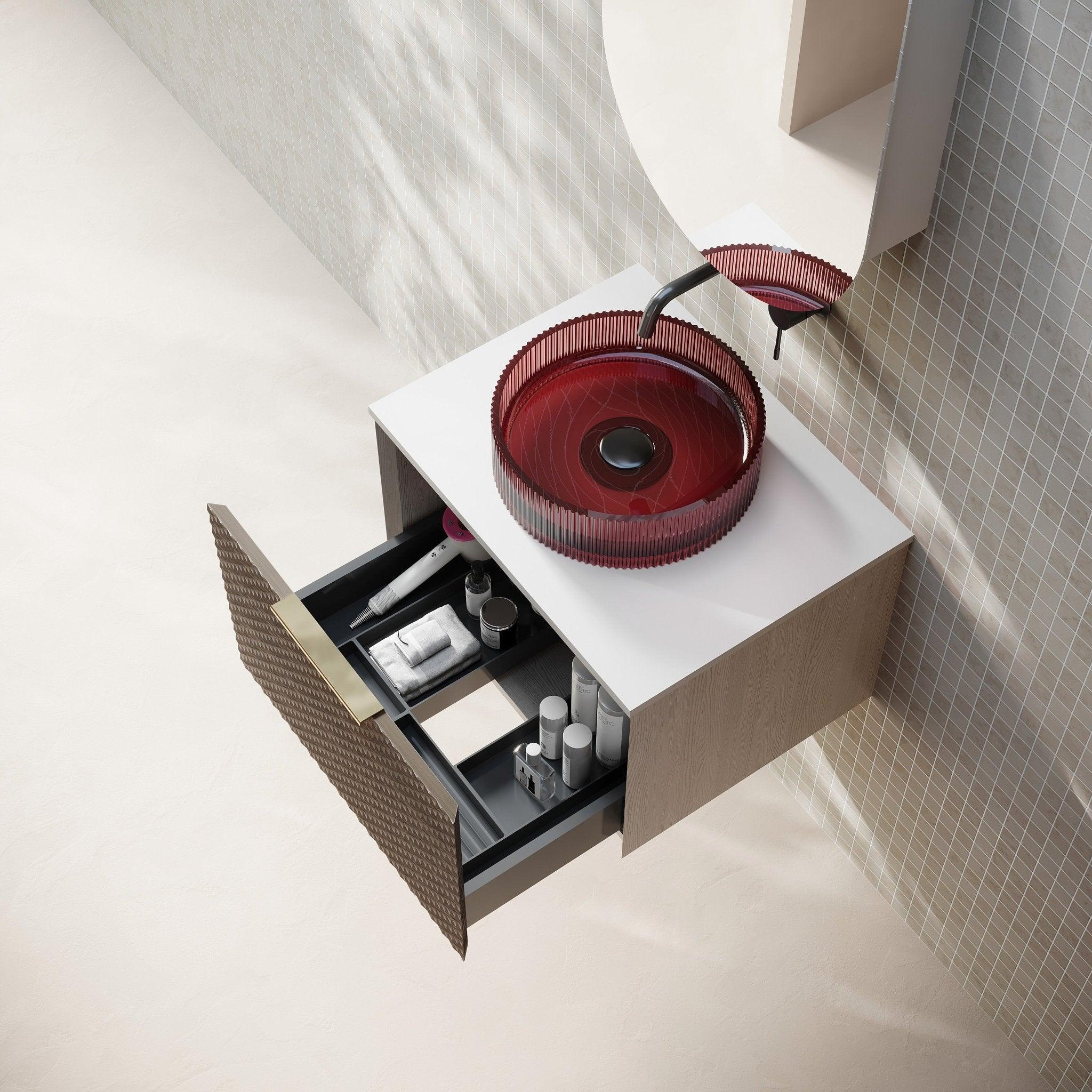 Cassa Design Relievo Wall Hung Vanity - Ideal Bathroom CentreREL600IWRelievo Walnut600mm