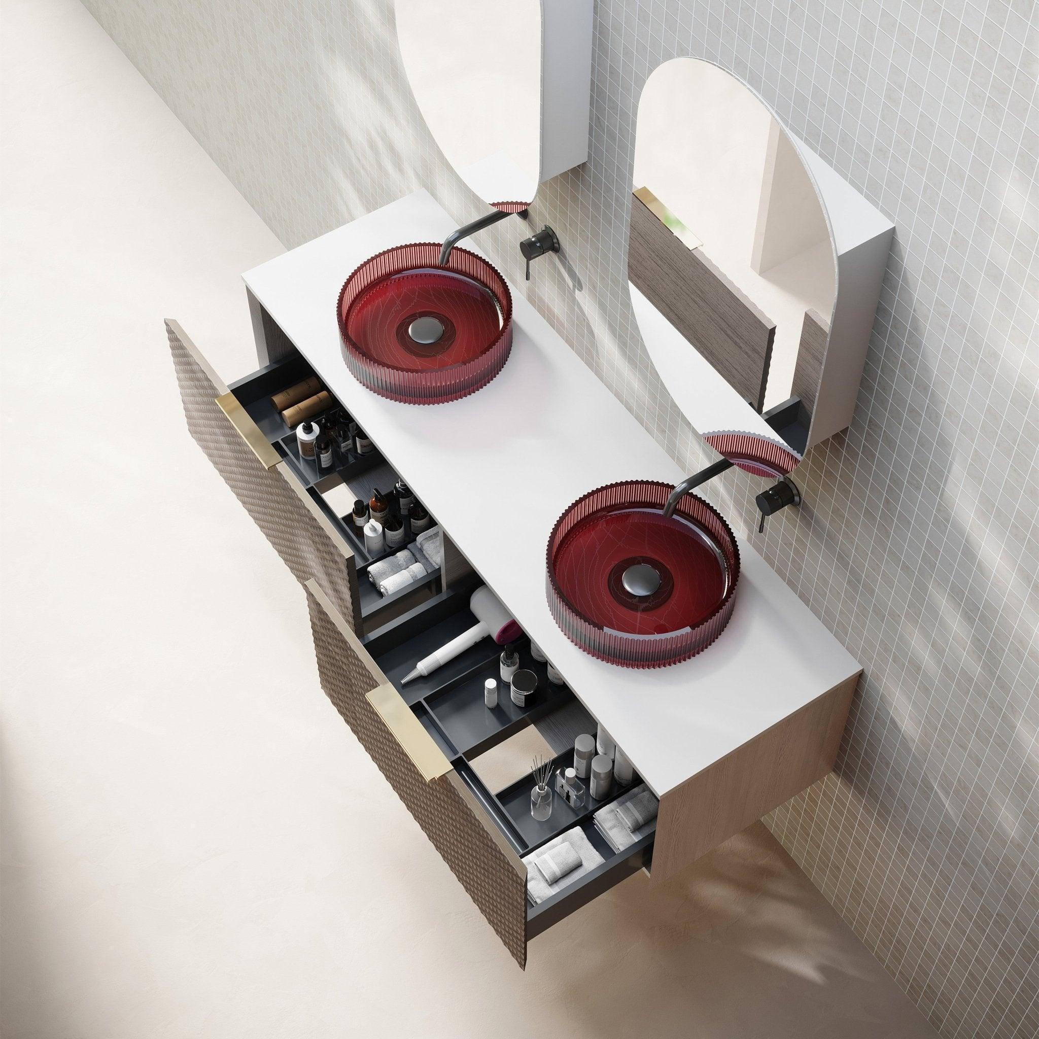 Cassa Design Relievo Wall Hung Vanity - Ideal Bathroom CentreREL1500IWRelievo Walnut1500mm