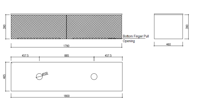 Cassa Design Relievo Wall Hung Vanity - Ideal Bathroom CentreREL1800IWRelievo Walnut1800mm