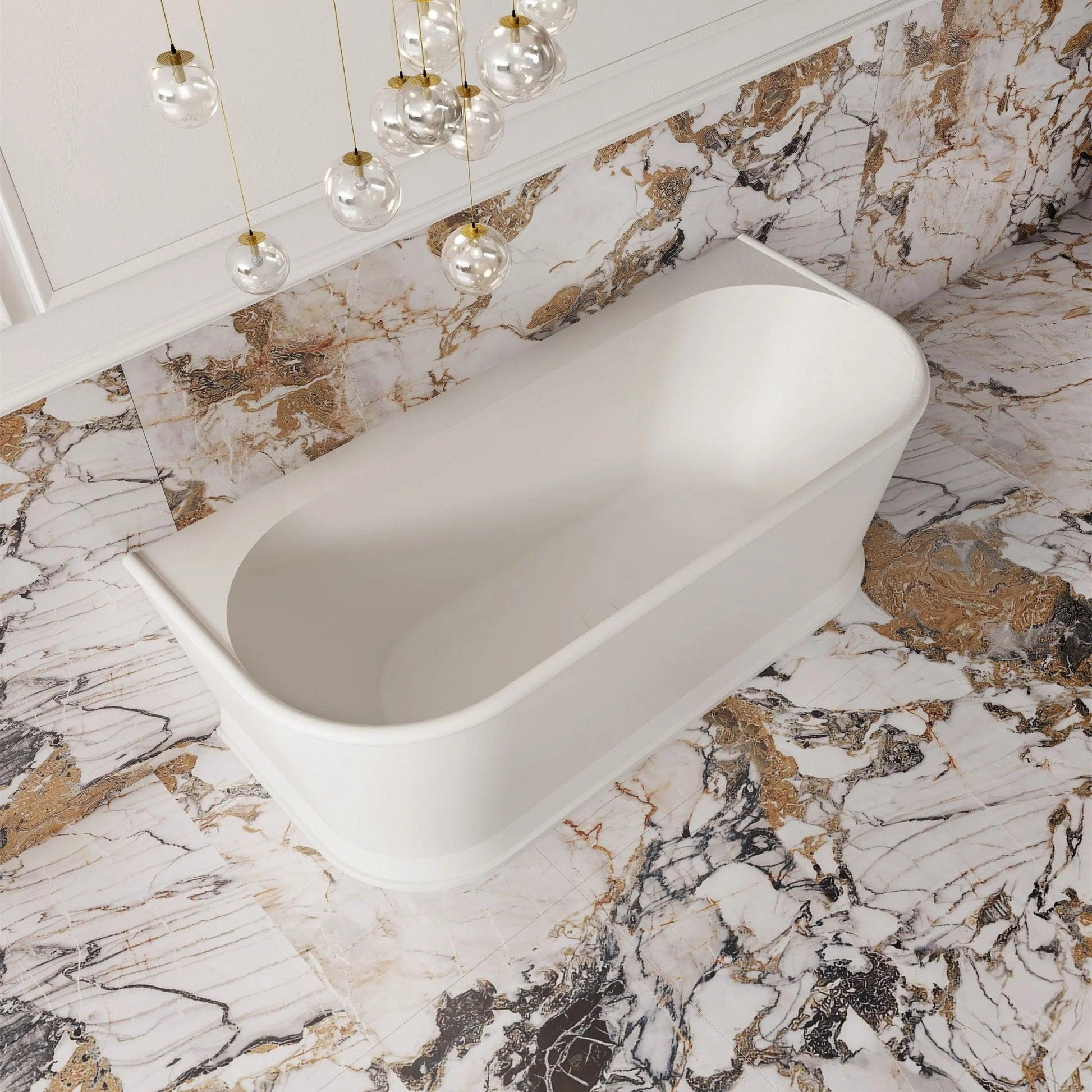 Cassa Design Westminster Back to Wall Bath - Ideal Bathroom CentreBT-WA1500M1500mmMatte White