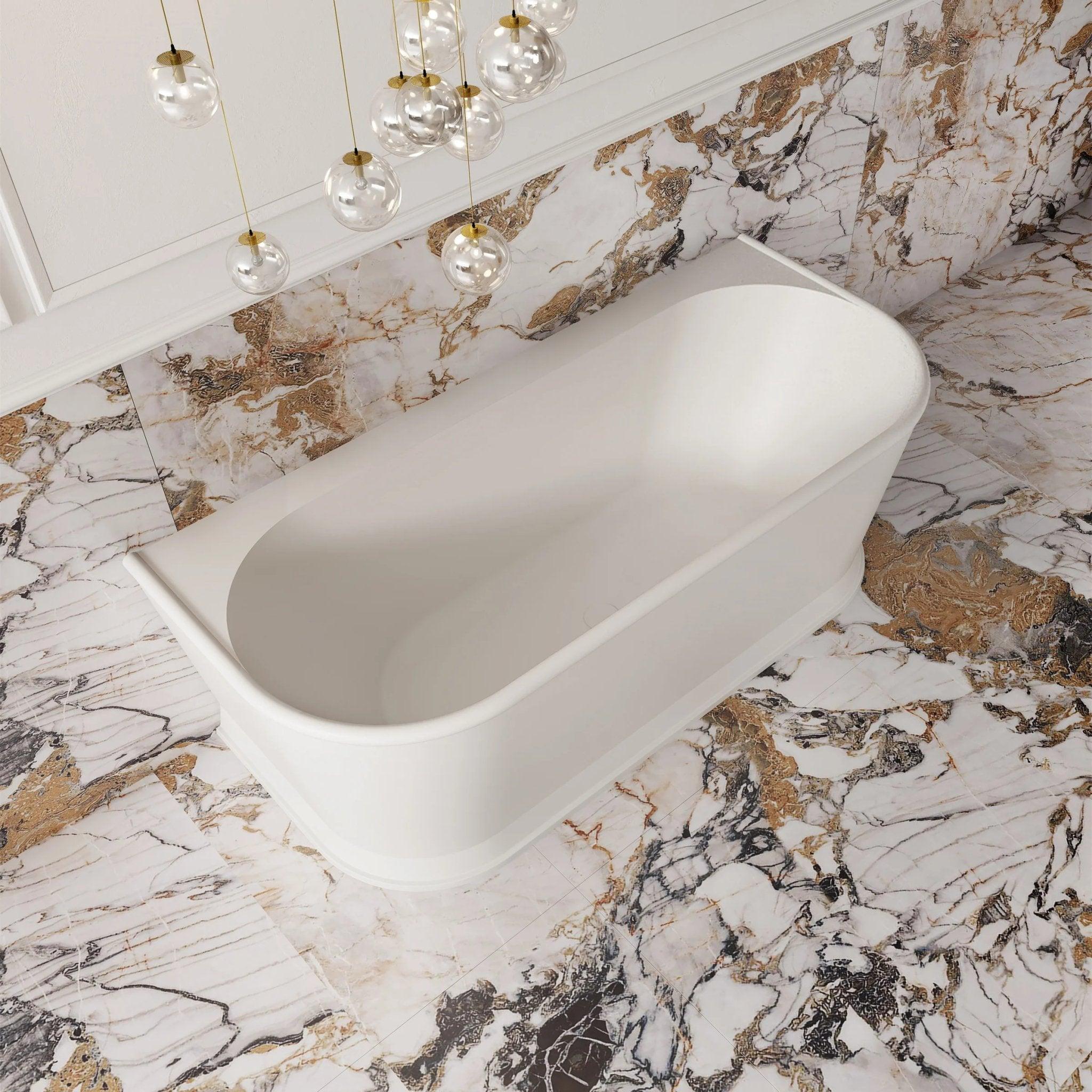 Cassa Design Westminster Back to Wall Bath - Ideal Bathroom CentreBT-WA1500M1500mmMatte White