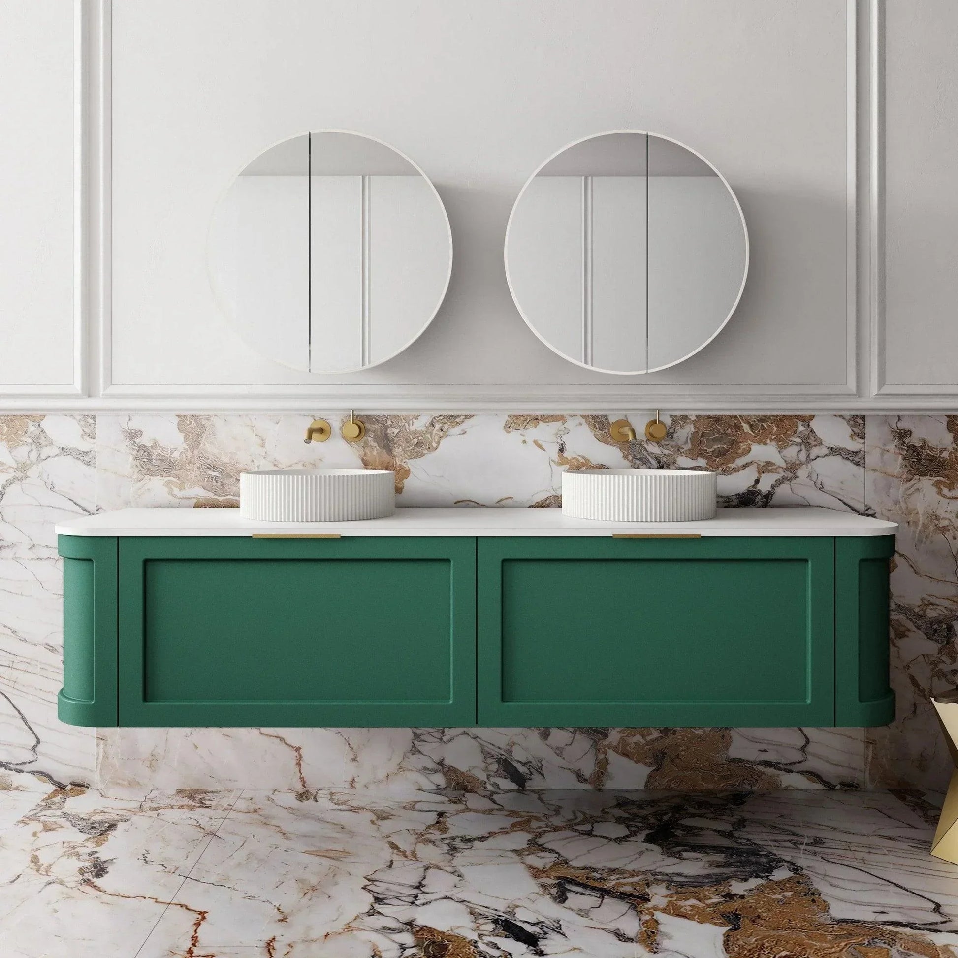 Cassa Design Westminster Wall Hung Vanity - Ideal Bathroom CentreWES1800GN1800mmEmerald Green