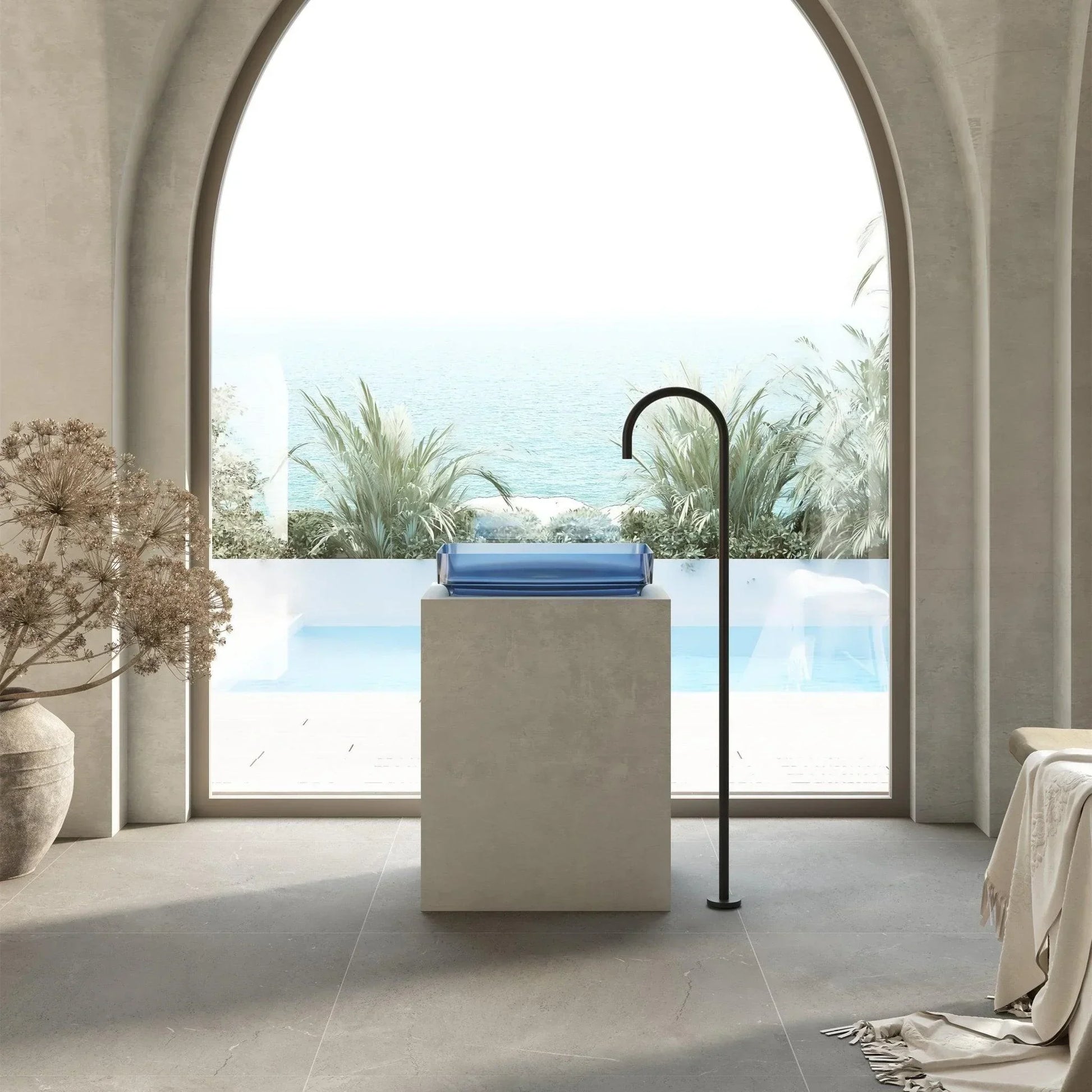 Cassa Design Wow Rectangular Translucency Resin Stone Basin - Ideal Bathroom CentreSBS5036SBSky Blue