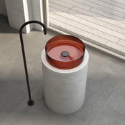 Cassa Design Wow Round Translucency Resin Stone Basin - Ideal Bathroom CentreSBR3636MBMorion Black