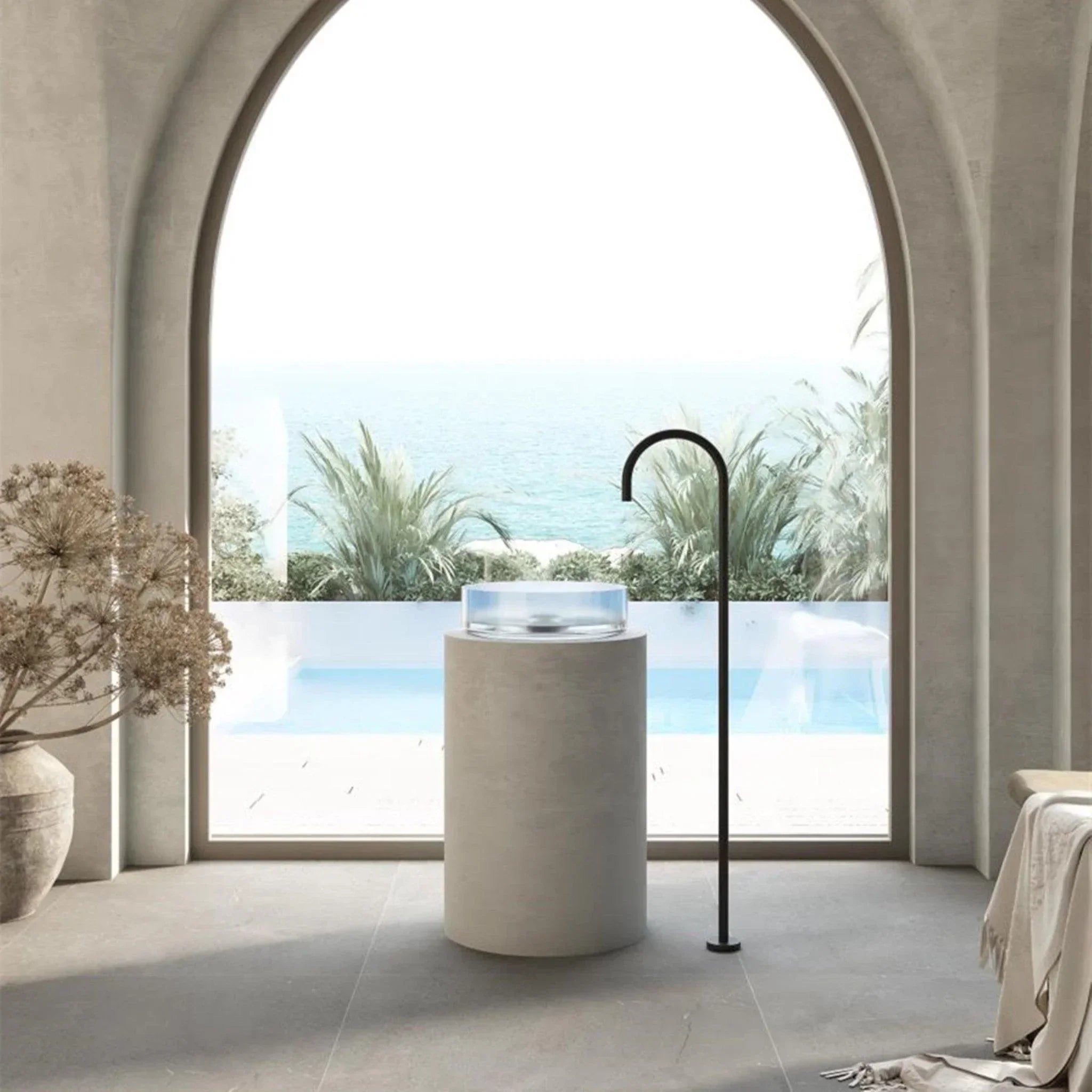 Cassa Design Wow Round Translucency Resin Stone Basin - Ideal Bathroom CentreSBR3636CCCrystal Clear
