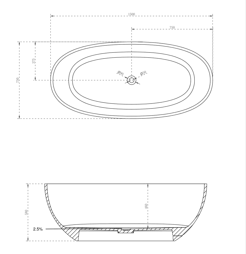 Cassa Design Wow Translucency Resin Stone Bath - Ideal Bathroom CentreBT-SBR1500VRVivid Red1500mm