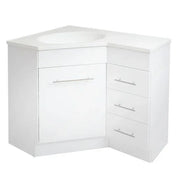 Classic 600 x 900mm Corner Vanity with Polymarble Top - Ideal Bathroom CentreRV-6090