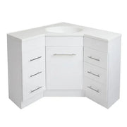 Classic 900 x 900mm Corner Vanity with Polymarble Top - Ideal Bathroom CentreRV-9090