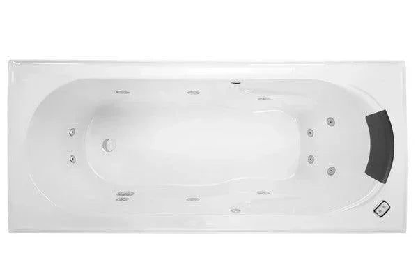 Decina Adatto 1510/1650 Contour 12 Jets Spa Bath - Ideal Bathroom CentreAD1510CNSPAWC1510mm