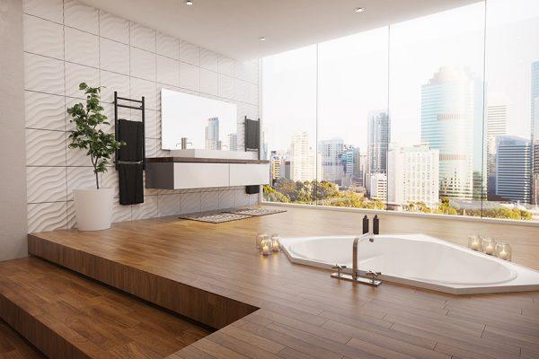 Decina Angelique 1295/1465 Inset Corner Bath - Ideal Bathroom CentreAN1295W1295mm