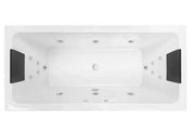 Decina Carina 1675/1750 Dolce Vita 18 Jets Spa Bath - Ideal Bathroom CentreCA1675DVSPAWC1675mm