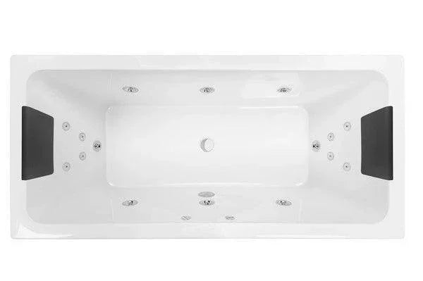 Decina Carina 1675/1750 Dolce Vita 18 Jets Spa Bath - Ideal Bathroom CentreCA1675DVSPAWC1675mm
