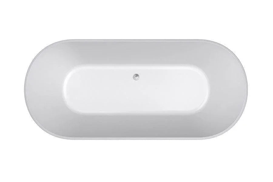 Decina Elinea 1500/1790 Freestanding Bath-Black - Ideal Bathroom CentreEL1500B1500mm