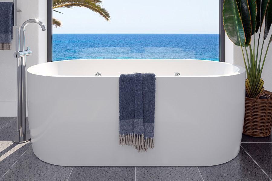 Decina Elisi 1700 Contour Spa Bath-14 Jets - Ideal Bathroom CentreEI1700FSCNW