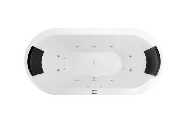 Decina Mintori 1790 Freestanding Contour 14 Jets Spa Bath - Ideal Bathroom CentreMI1800FSCNSPAWC