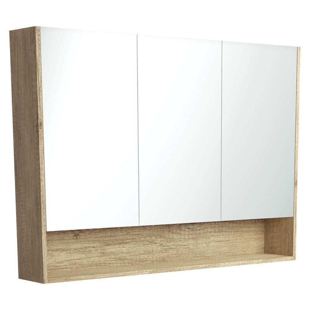 Fienza 1200 Mirror Cabinet with Display Shelf - Ideal Bathroom CentrePSC1200SSSandi Oak