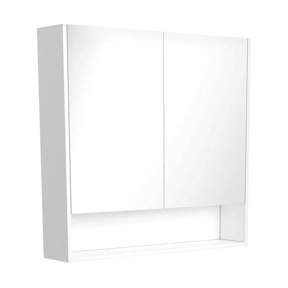 Fienza 900 Mirror Cabinet with Display Shelf - Ideal Bathroom CentrePSC900SMWSatin White