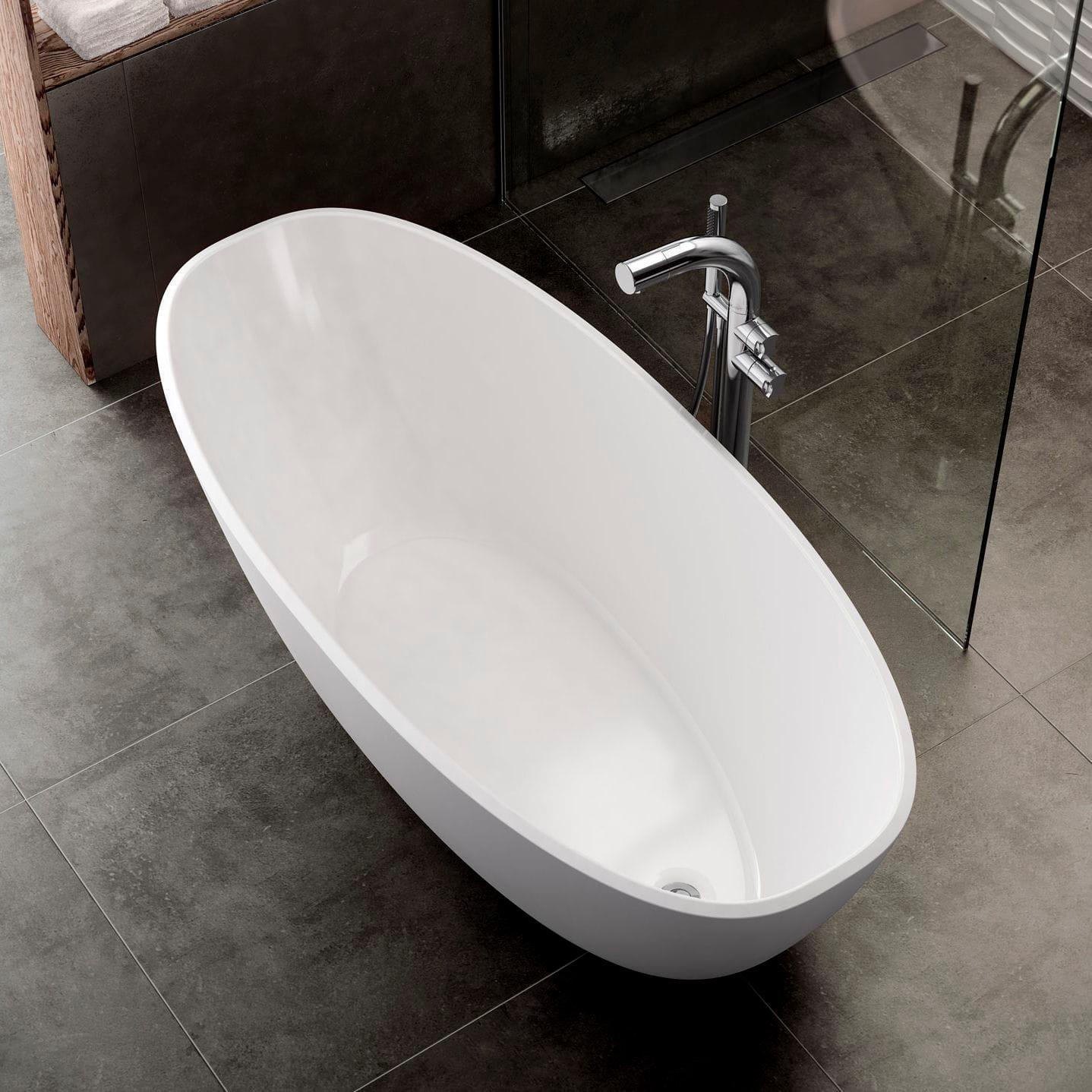 Fienza Athenia 1700 Freestanding Acrylic Bath - Ideal Bathroom CentreFR15675