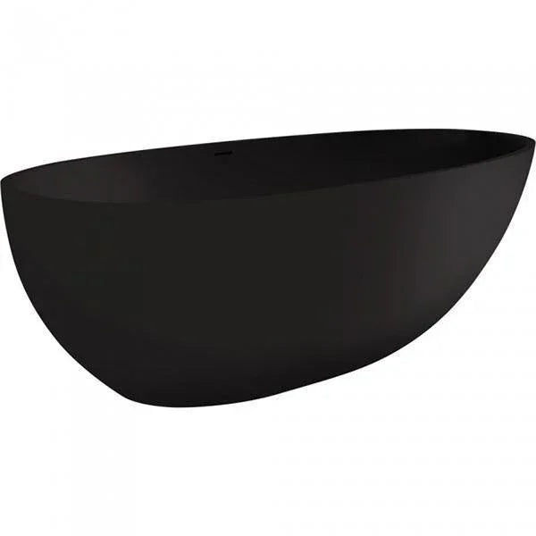 Fienza Bahama 1685 Matte Black Stone Freestanding Bath - Ideal Bathroom CentreST03-MB