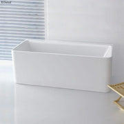 Fienza Delta 1700 Back-to-Wall Acrylic Freestanding Bath - Ideal Bathroom CentreFR8773
