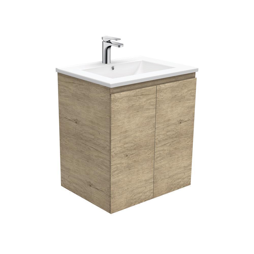 Fienza Edge Scandi Oak 600mm Vanity With Ceramic Top - Ideal Bathroom CentreTCL60SWall Hung