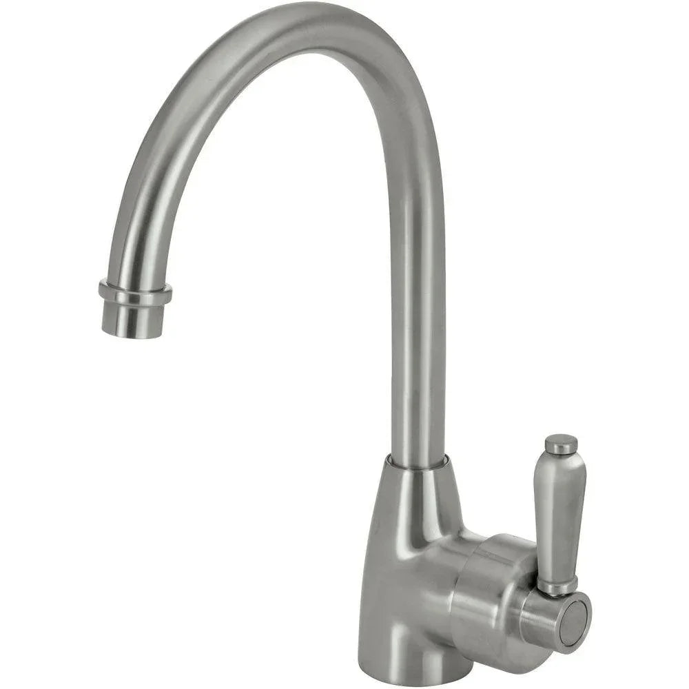 Fienza ELEANOR Gooseneck Sink Mixer With Metal Handle - Ideal Bathroom Centre202109NNBushed Nickel